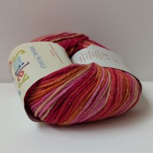 Sirdar Snuggly Smiley Stripes DK yarn in Tangerine Dream, shade 254