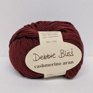 Debbie Bliss Cashmerino Aran yarn in Burgundy shade 300030