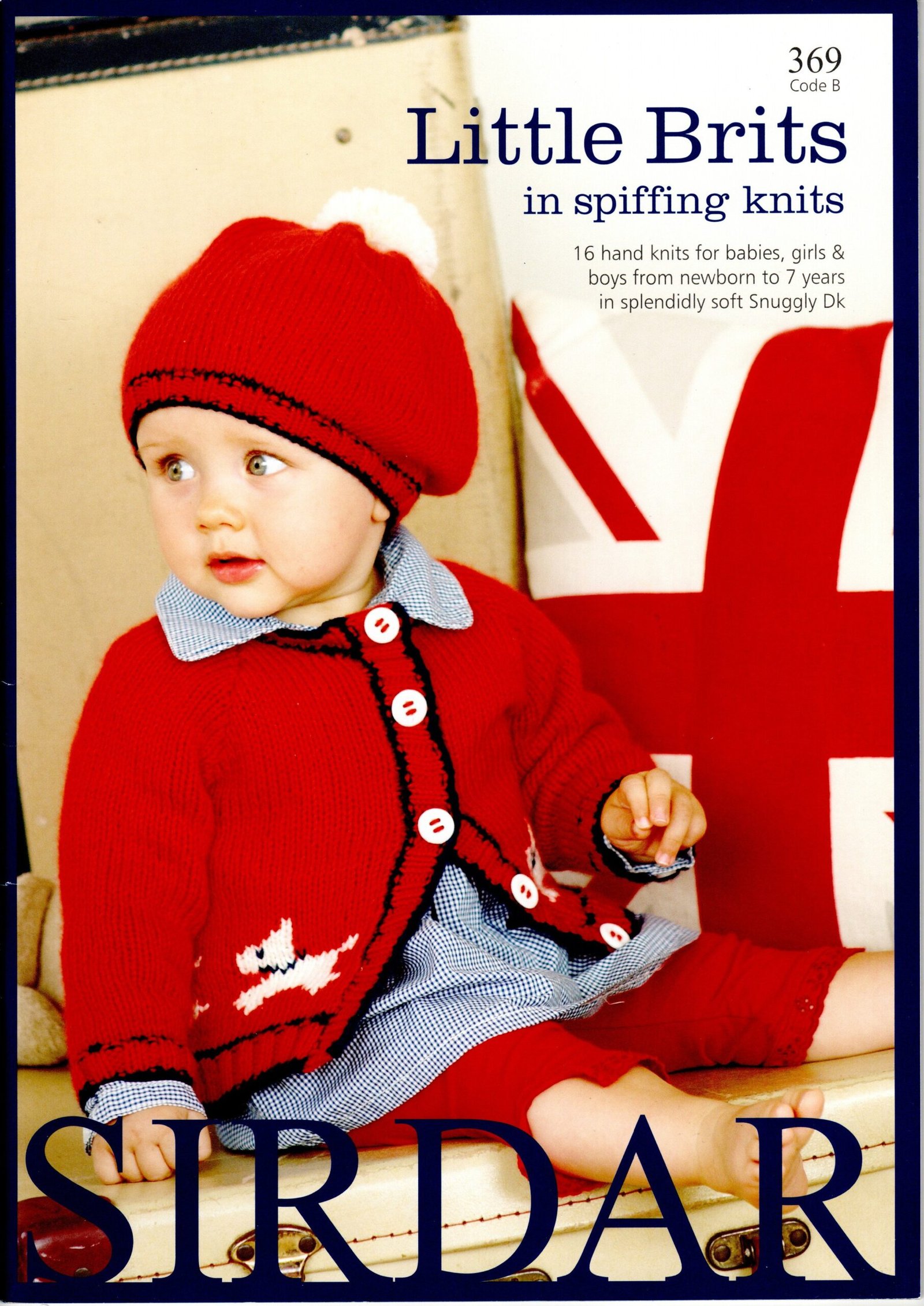 Front cover of Sirdar 369 Little Brits Knitting Pattern Book