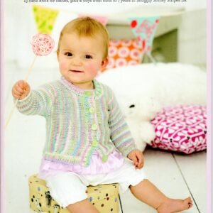 Front cover of Sirdar Smiley Little Stripes Knitting Pattern Book 403