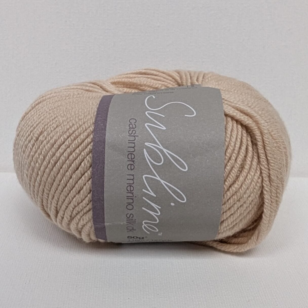 Sublime Cashmere Merino Silk DK 50g Yarn in Shortbread 128